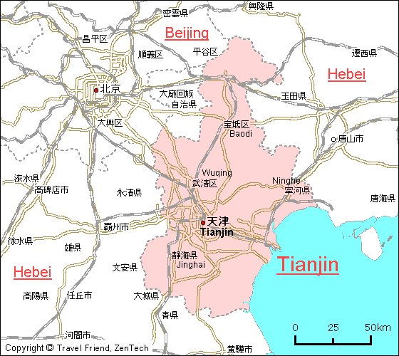 province map tianjin
